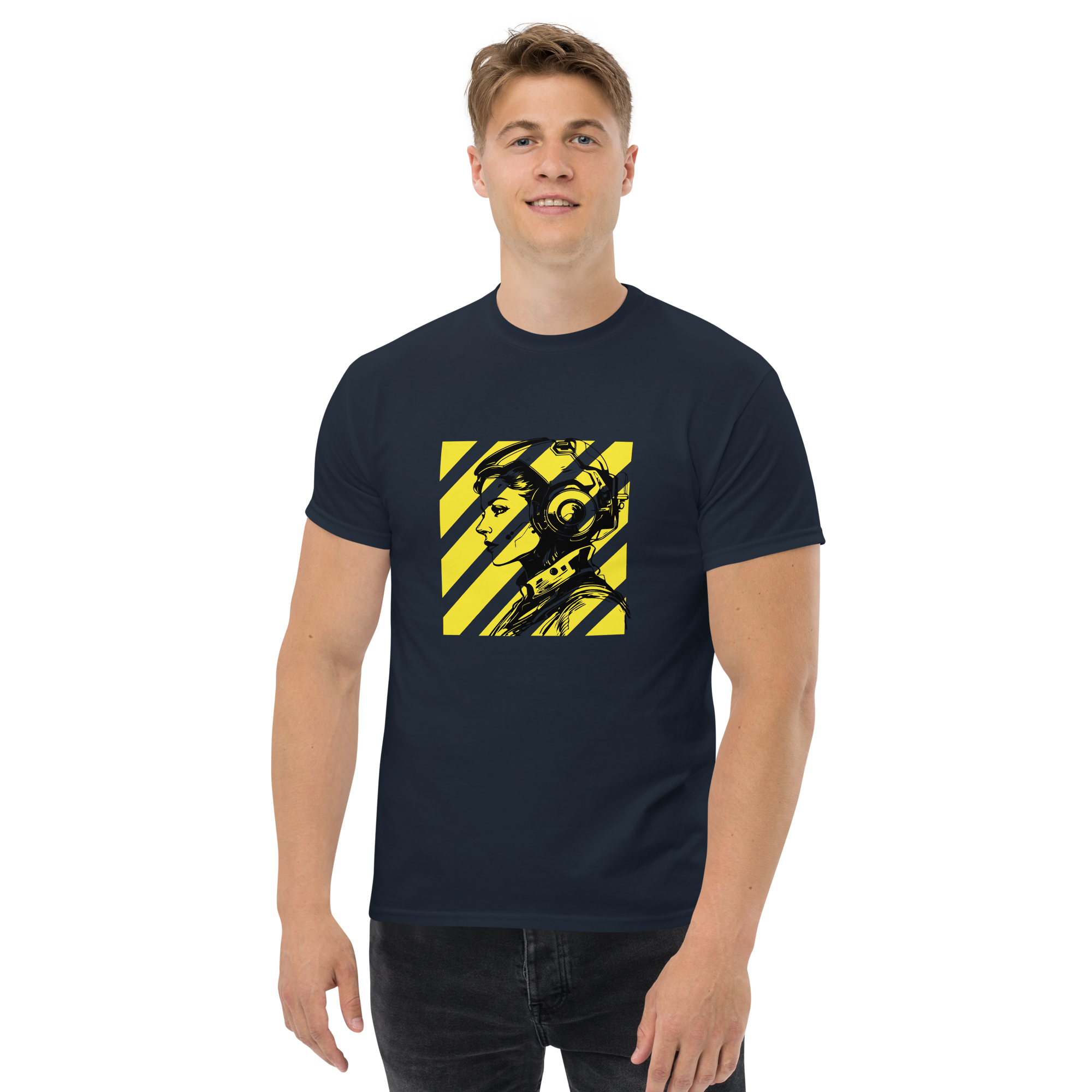 Futuristic Sci-Fi Shirt: Embrace Your Unique Style with a Bold Portrait Design - OFFSIDE CLUB