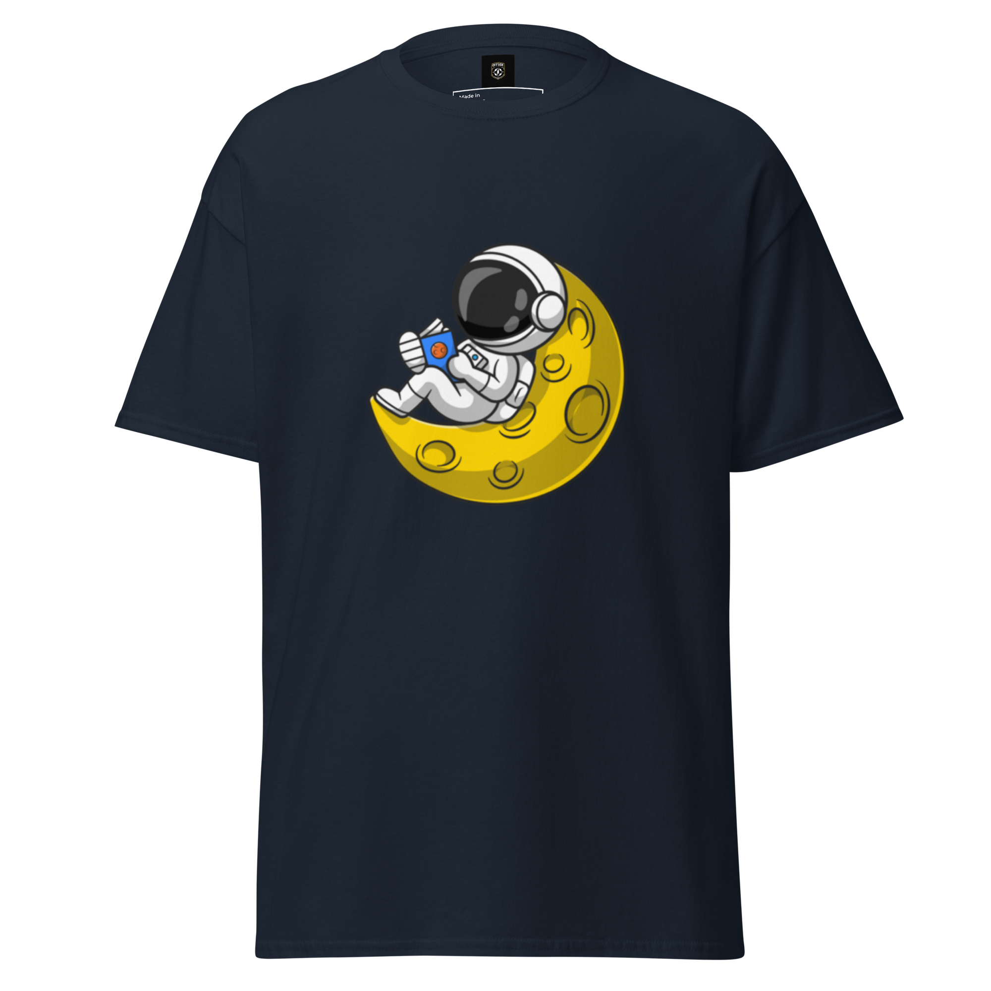 Lunar Reader Tee - Stylish Graphic Tee for Book Lovers - OFFSIDE CLUB