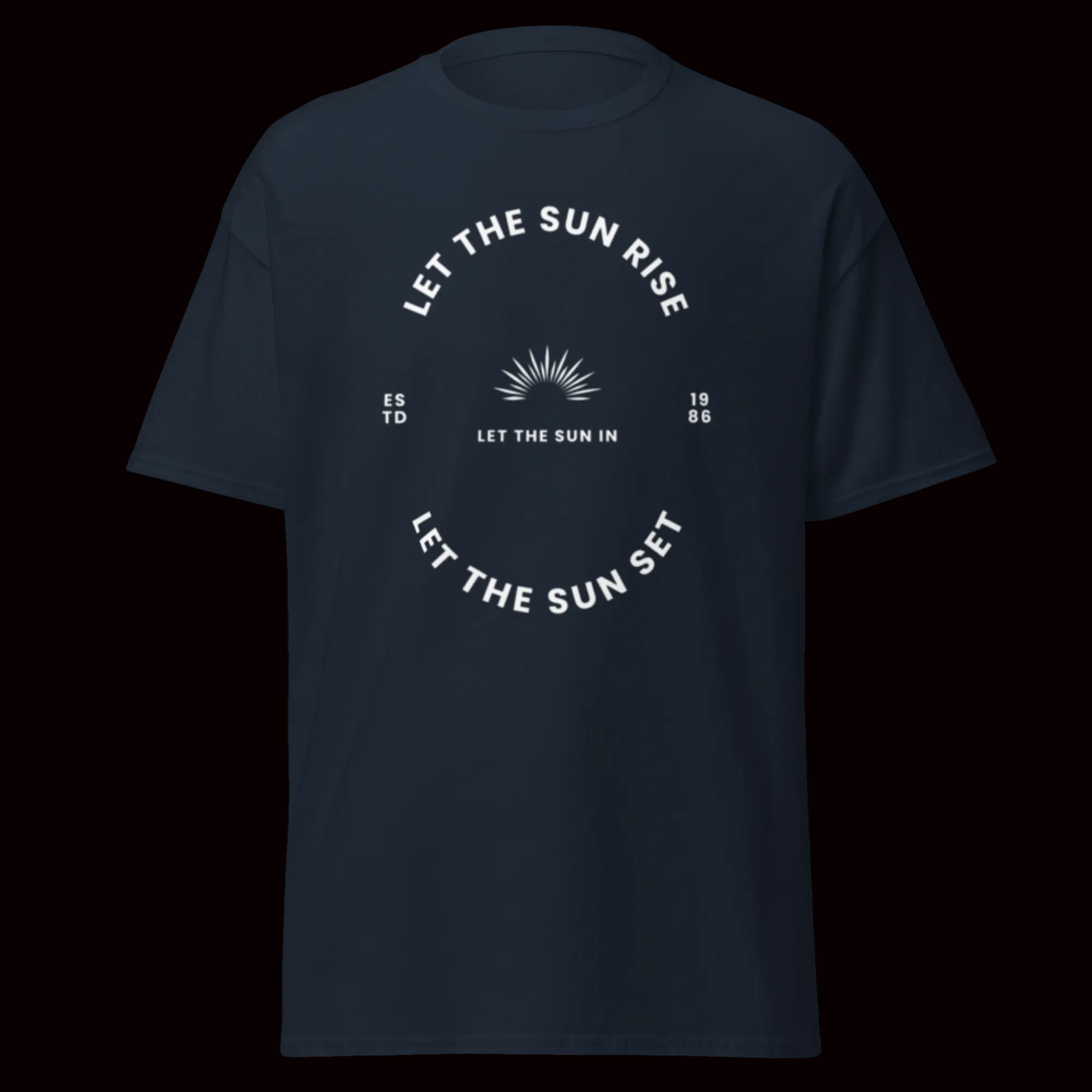 Let the Sun Rise Minimalist Graphic Tee for Effortless Style - OFFSIDE CLUB