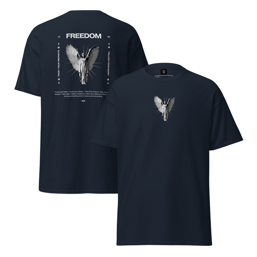 Freedom Angel Graphic Tee - Embrace Your Spirit Unisex Design - OFFSIDE CLUB