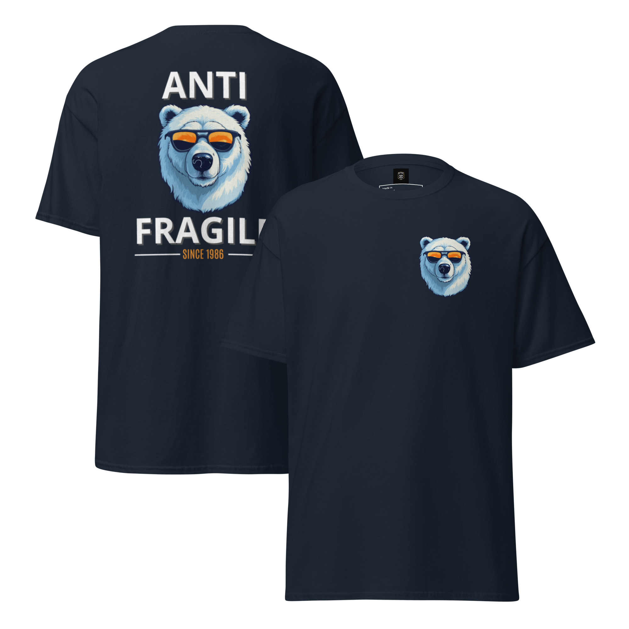 Antifragile Polar Bear Tee - Stand Out in Unique Urban Streetwear for Fearless Fashion - OFFSIDE CLUB