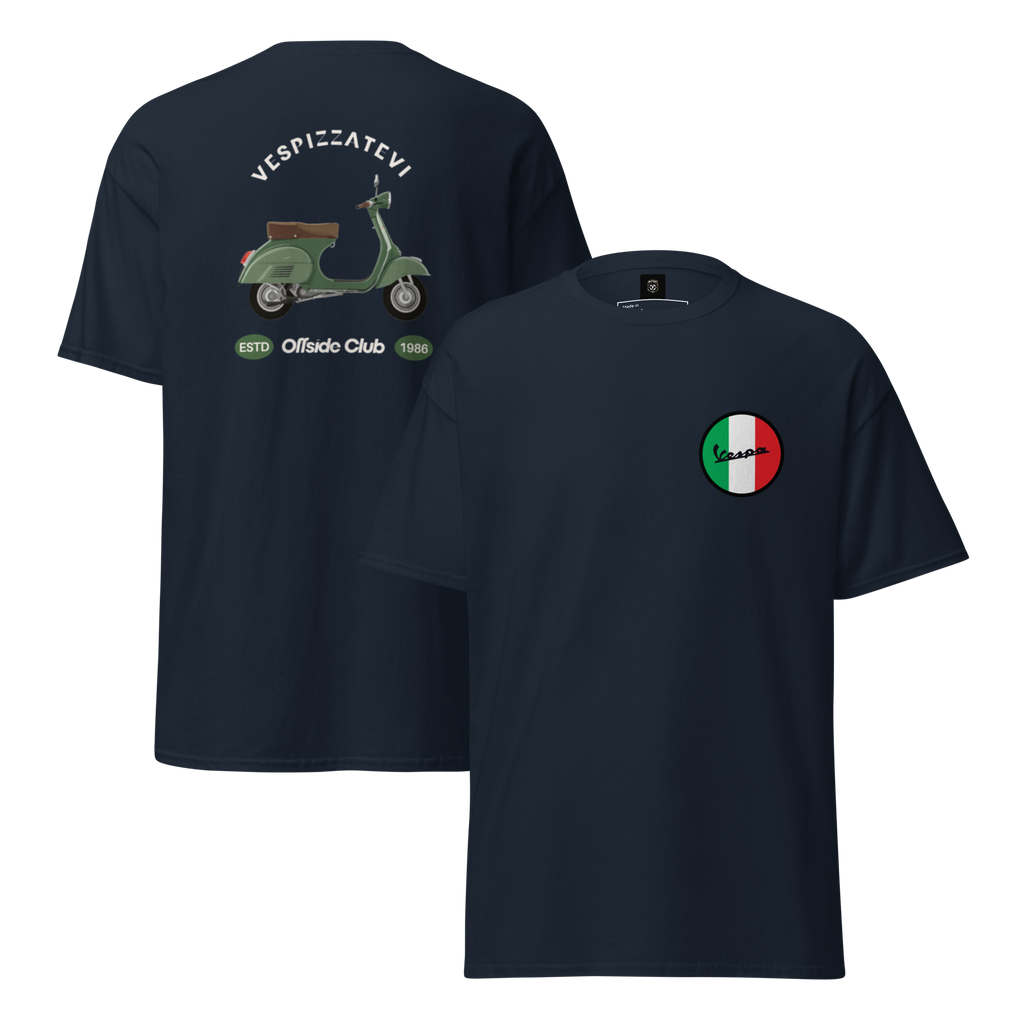 Retro Italian Vibes Offside Club Vespa Tee for Unique Style - OFFSIDE CLUB