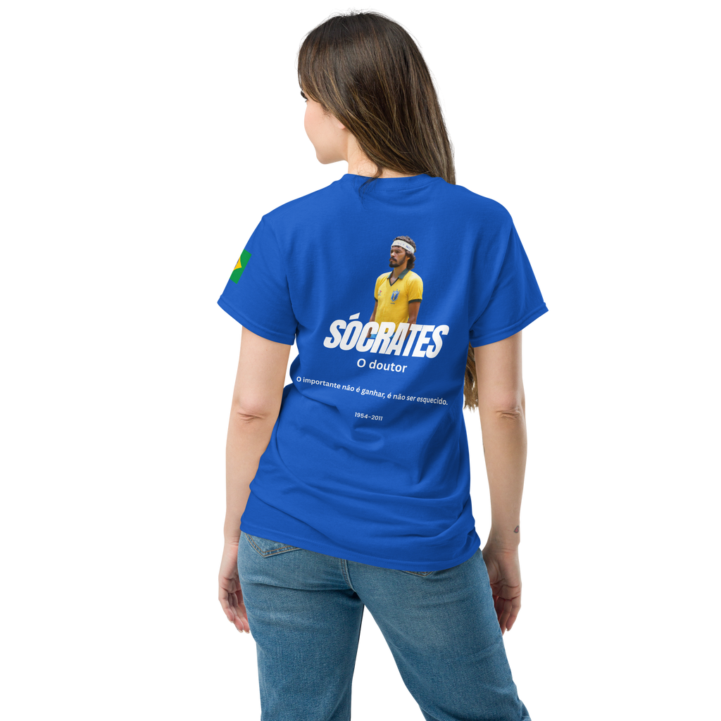Sócrates Brazil Retro T-Shirt - 1982 Vintage Football Streetwear Tee - OFFSIDE CLUB