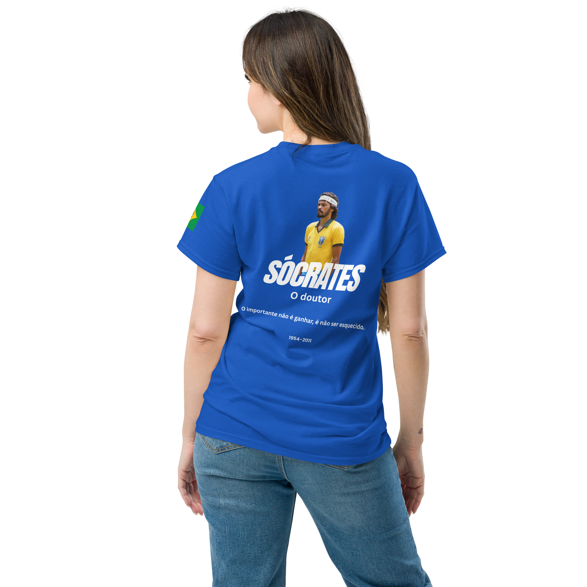 Sócrates Brazil Retro T-Shirt - 1982 Vintage Football Streetwear Tee - OFFSIDE CLUB