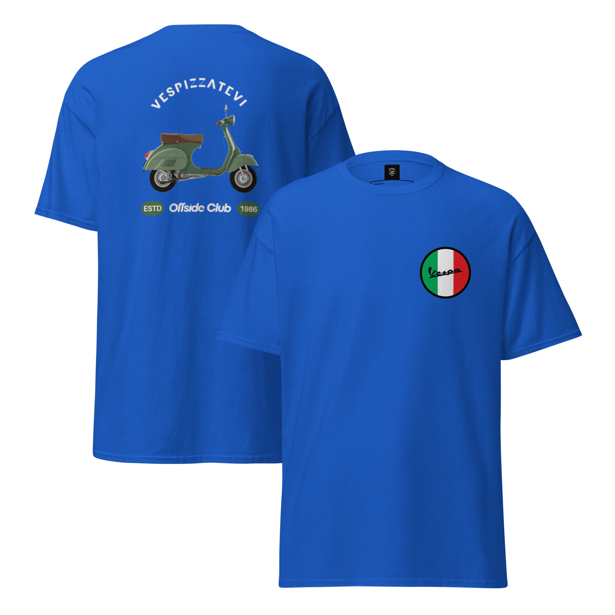 Retro Italian Vibes Offside Club Vespa Tee for Unique Style - OFFSIDE CLUB