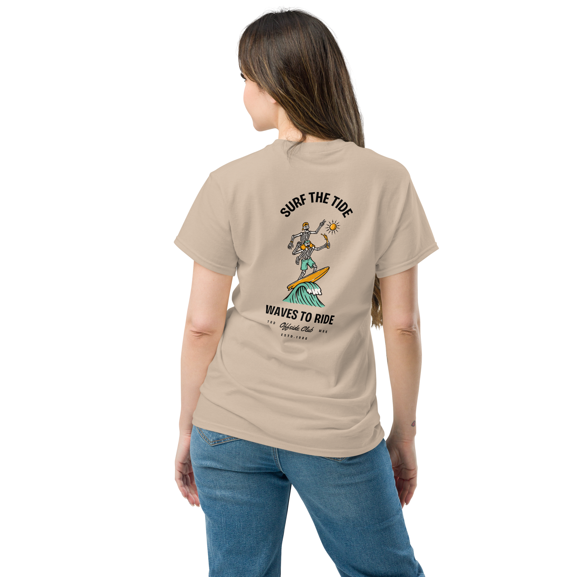Surf The Tide Men's Surfing Graphic Tee - OFFSIDE CLUB