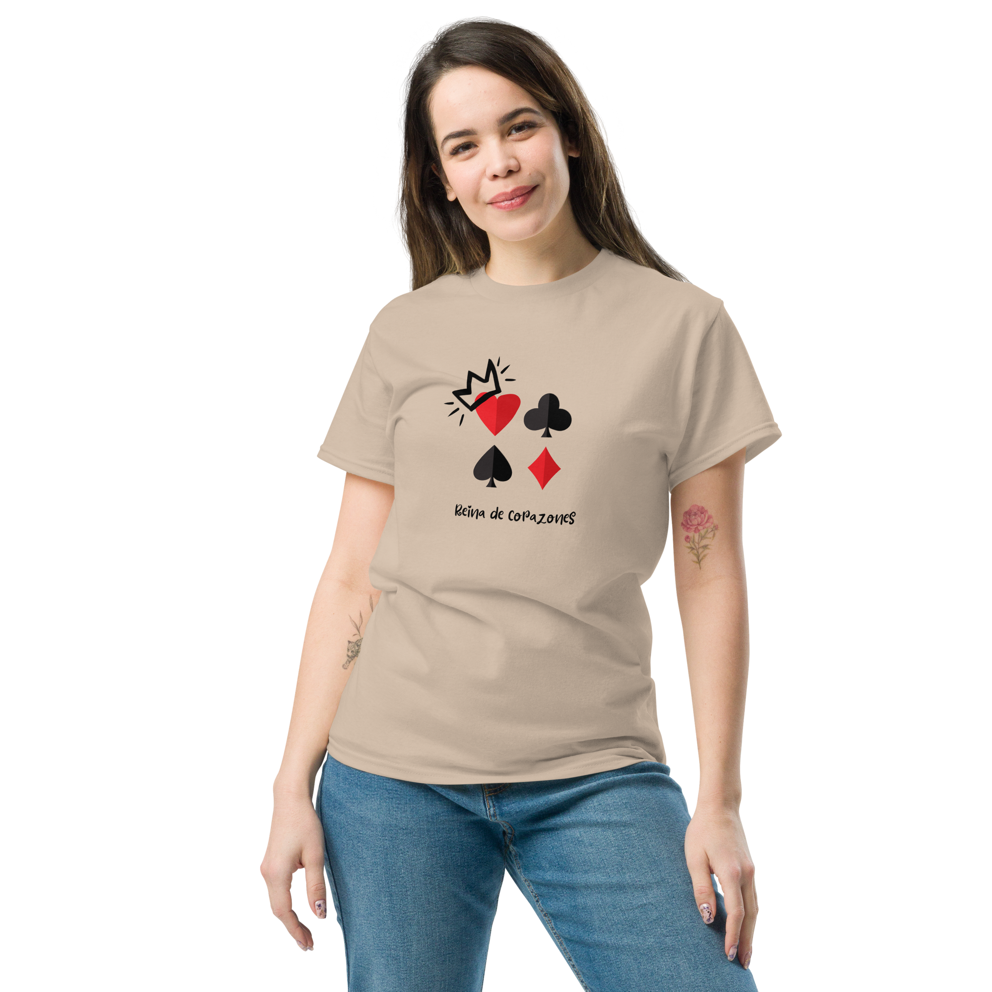 Reina de Corazones Tee - Stylish Statement Shirt for Every Occasion - OFFSIDE CLUB