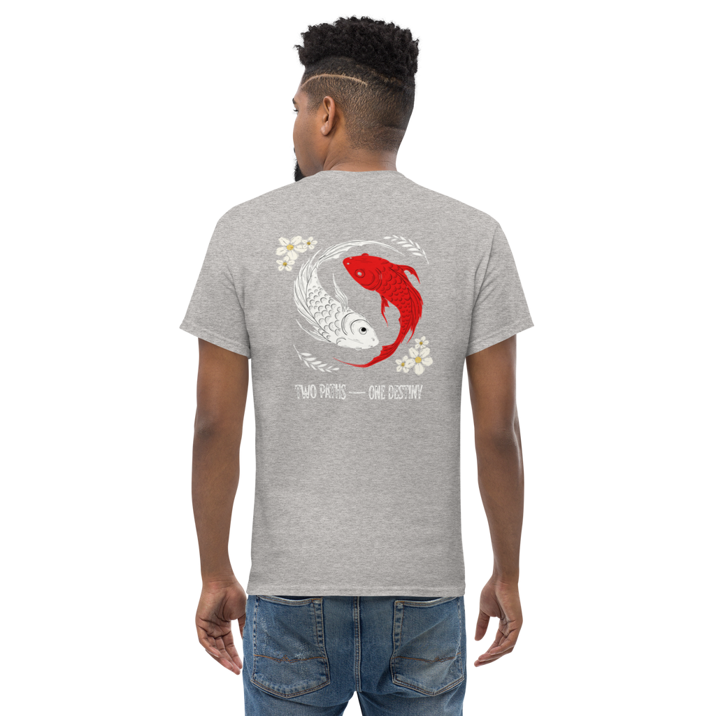 Two Paths Koi Graphic Tee - Stylish and Unique Koi Design T-Shirt - OFFSIDE CLUB