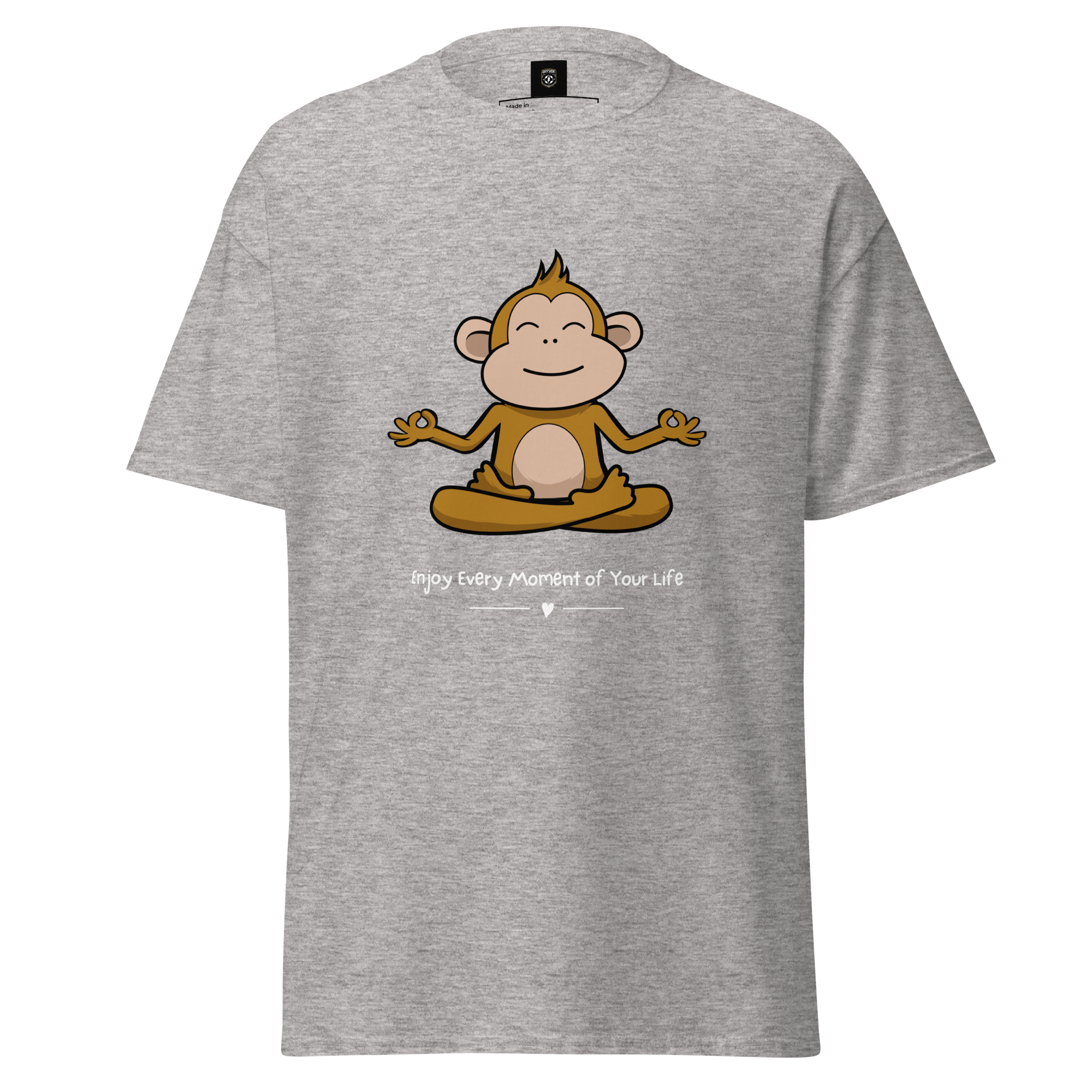 Zen Monkey Yoga T-Shirt for Meditation and Mindfulness - OFFSIDE CLUB