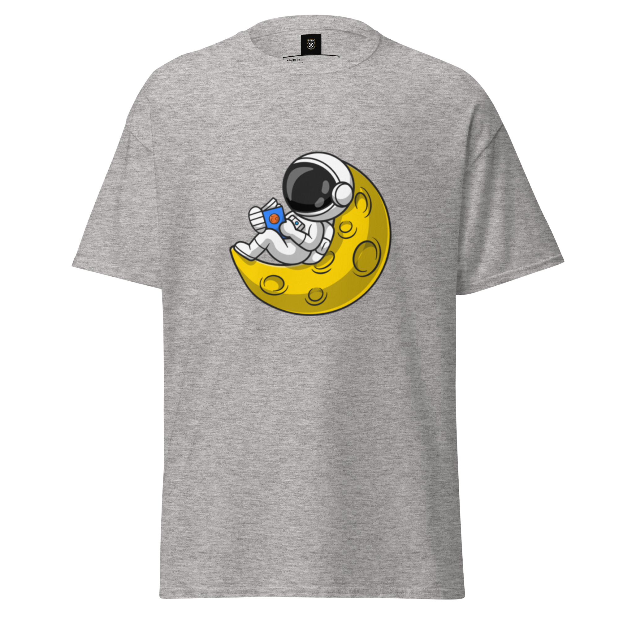 Lunar Reader Tee - Stylish Graphic Tee for Book Lovers - OFFSIDE CLUB
