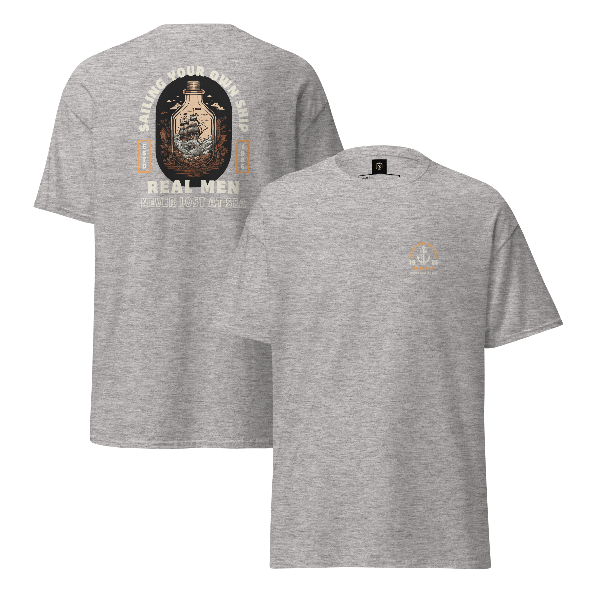 Lost At Sea Graphic Tee for Adventure Lovers - OFFSIDE CLUB