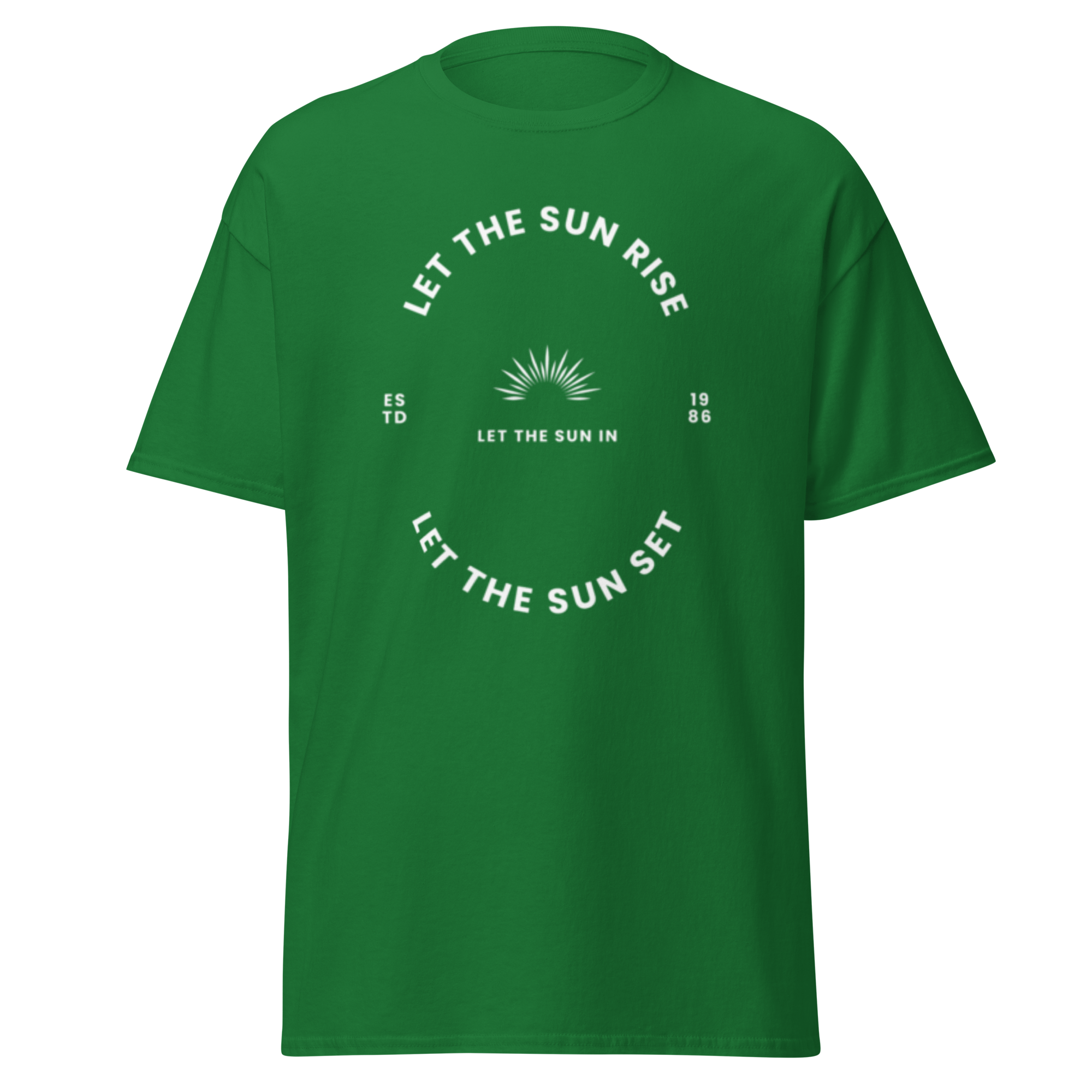 Let the Sun Rise Minimalist Graphic Tee for Effortless Style - OFFSIDE CLUB