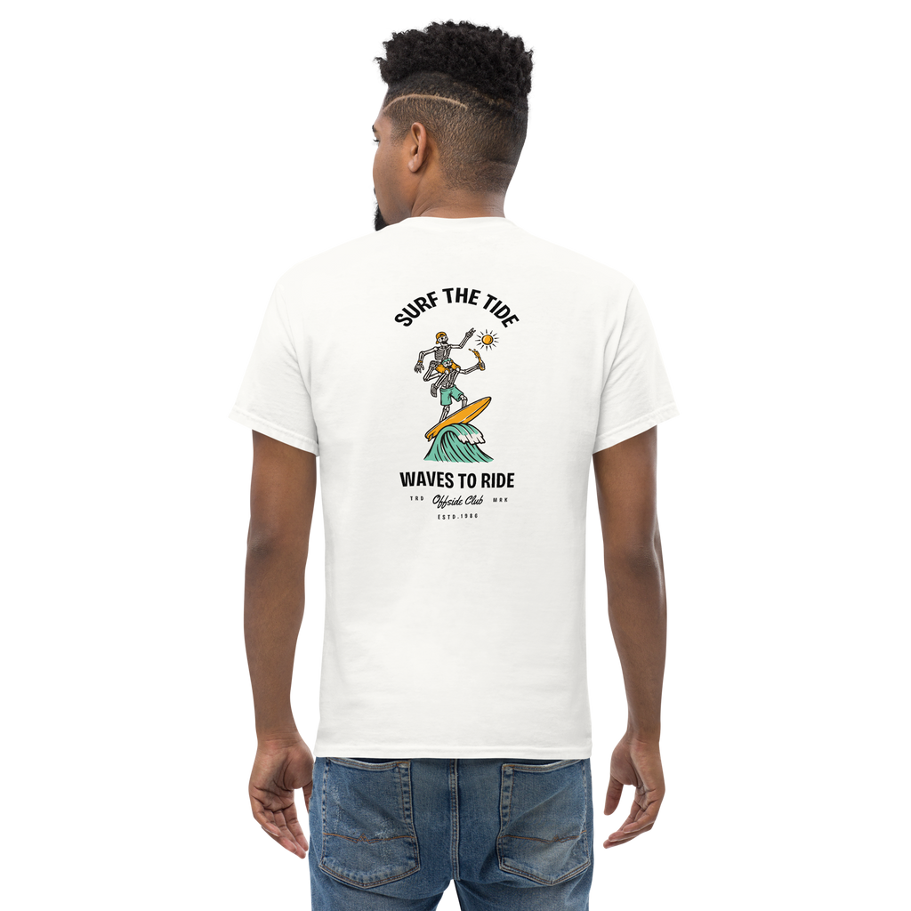 Surf The Tide Men's Surfing Graphic Tee - OFFSIDE CLUB