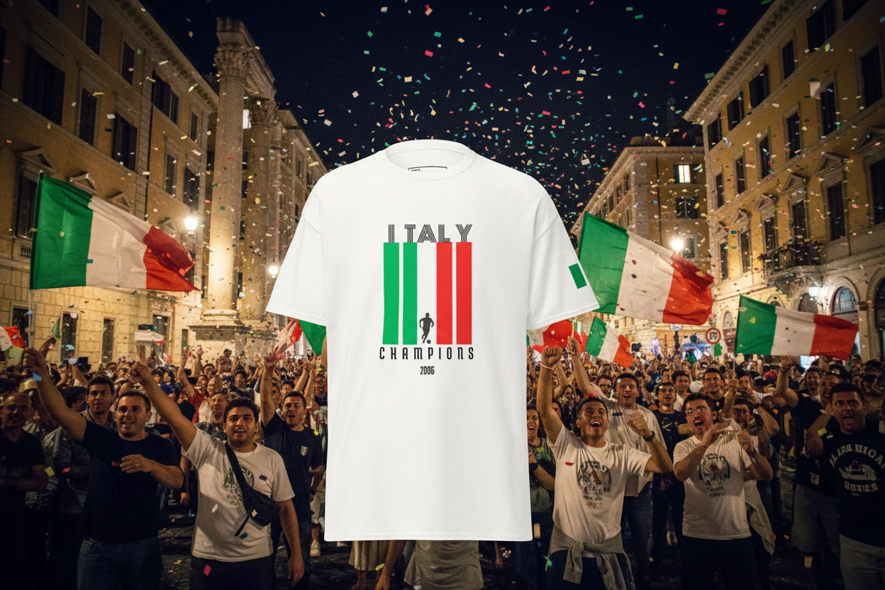 ITALY CHAMPIONS 2006 – Vintage Football T-Shirt