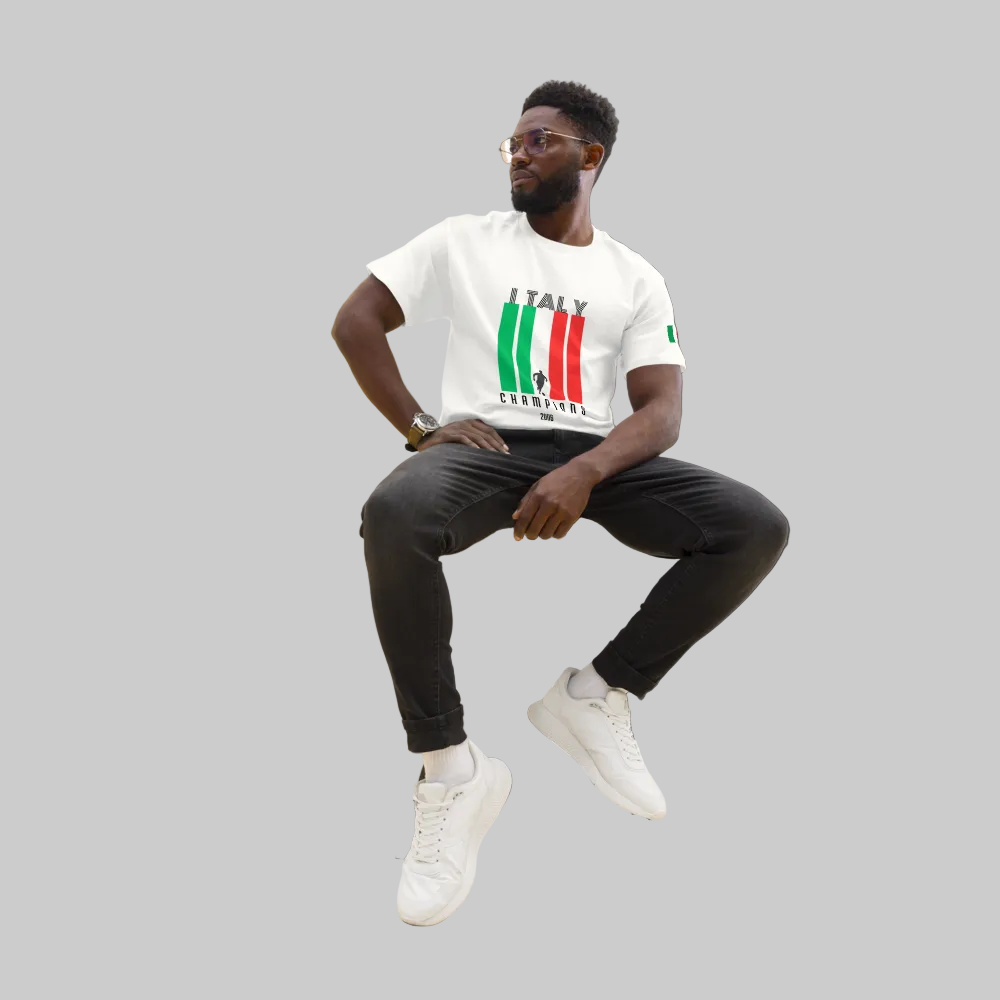 Italy Champions 2006 T-Shirt - Vintage Football Tee - OFFSIDE CLUB