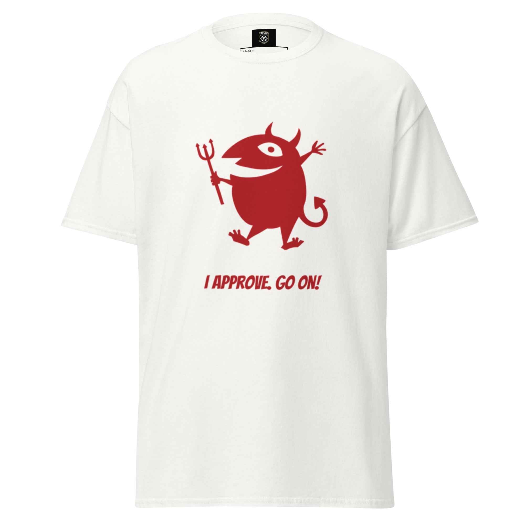 Devil Graphic Tee - I Approve, Go On! - OFFSIDE CLUB