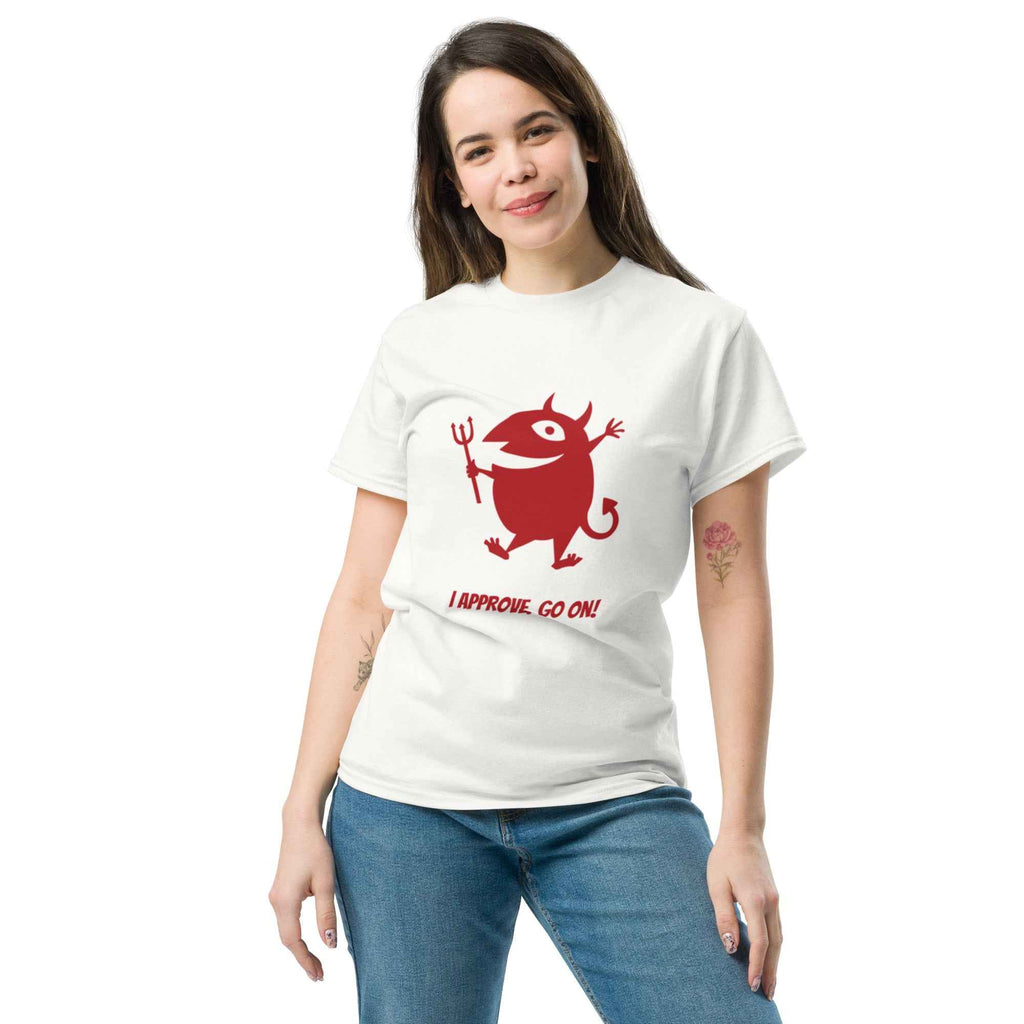 Devil Graphic Tee - I Approve, Go On! - OFFSIDE CLUB