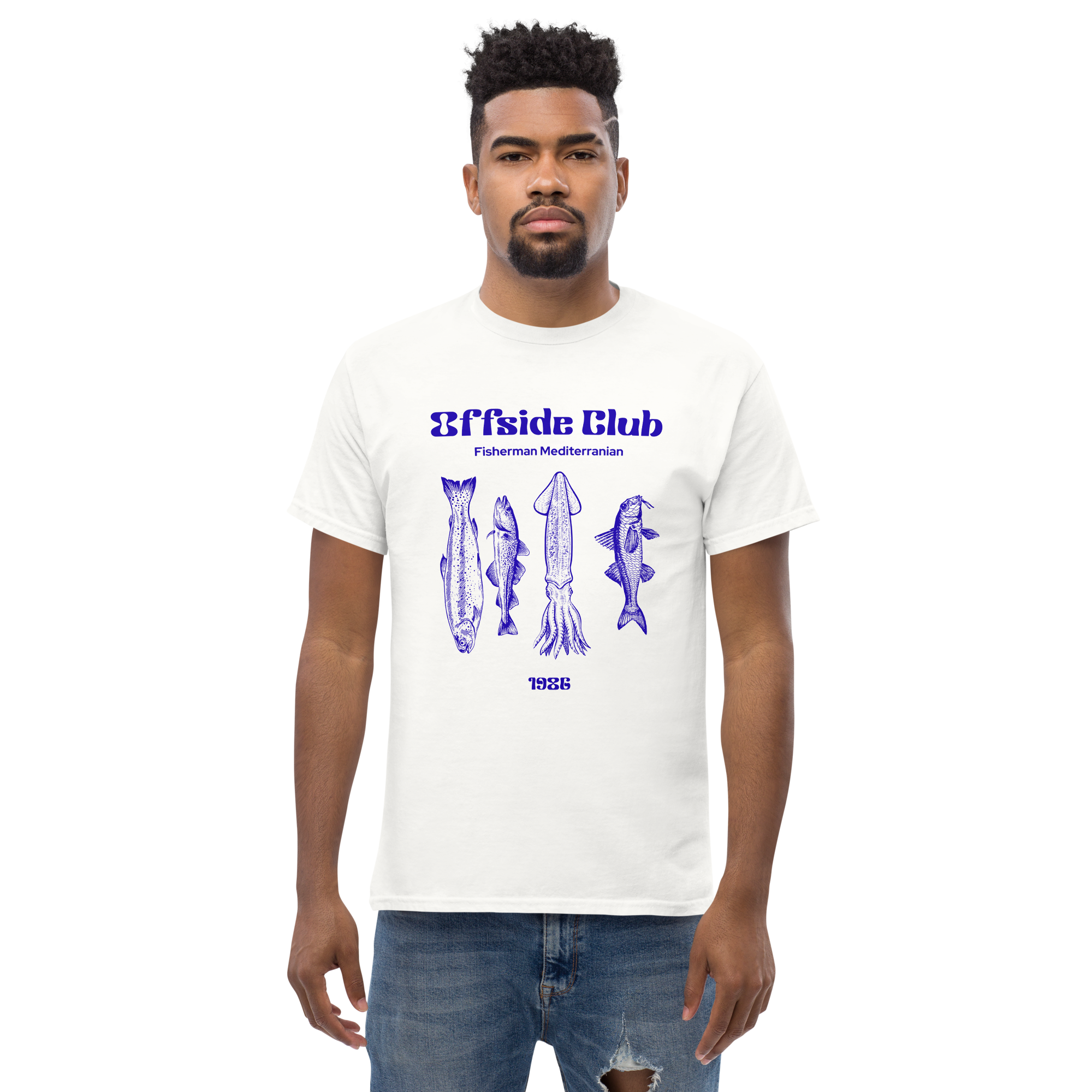 Offside Club Fisherman Mediterranean Graphic Tee - Coastal Style Essential - OFFSIDE CLUB