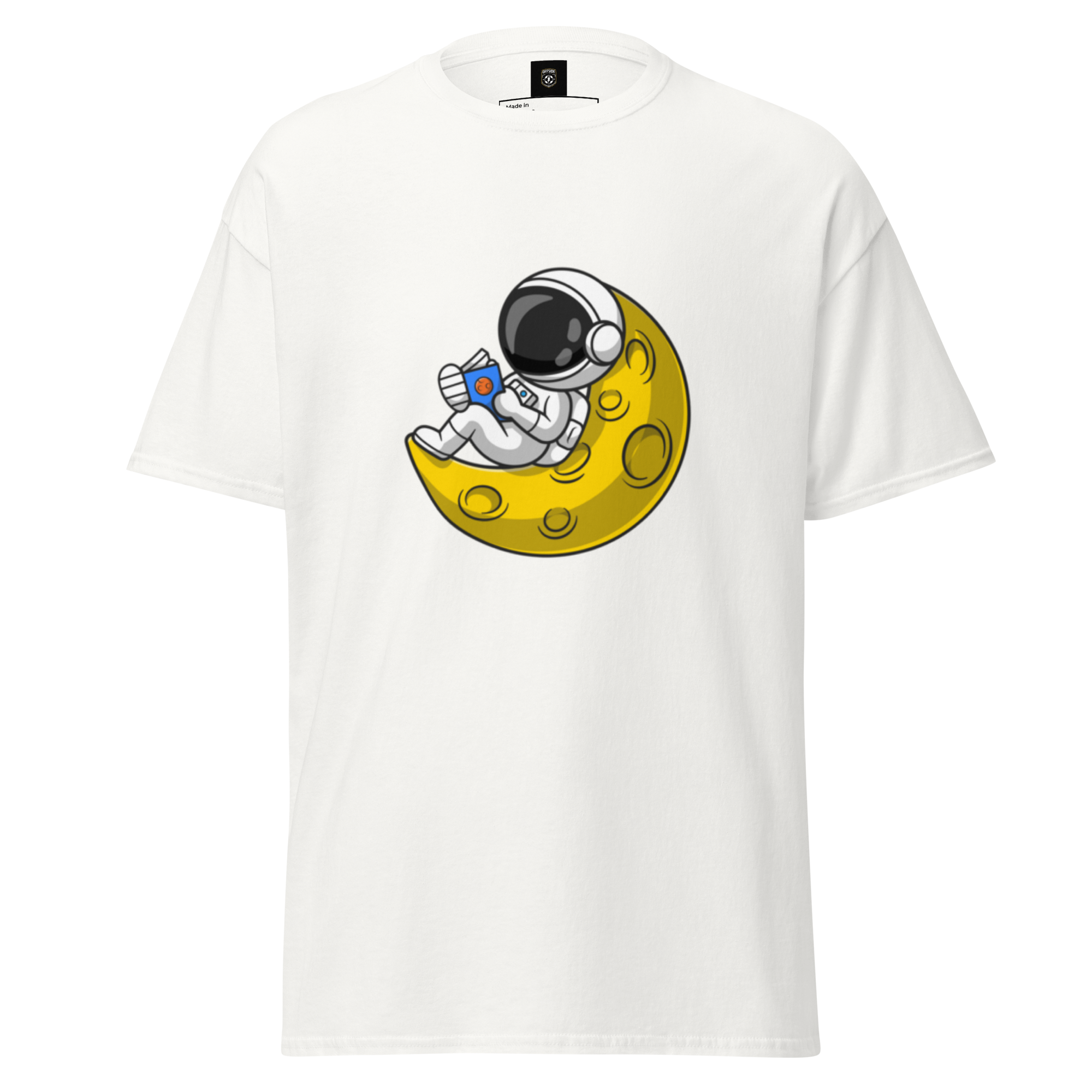 Lunar Reader Tee - Stylish Graphic Tee for Book Lovers - OFFSIDE CLUB