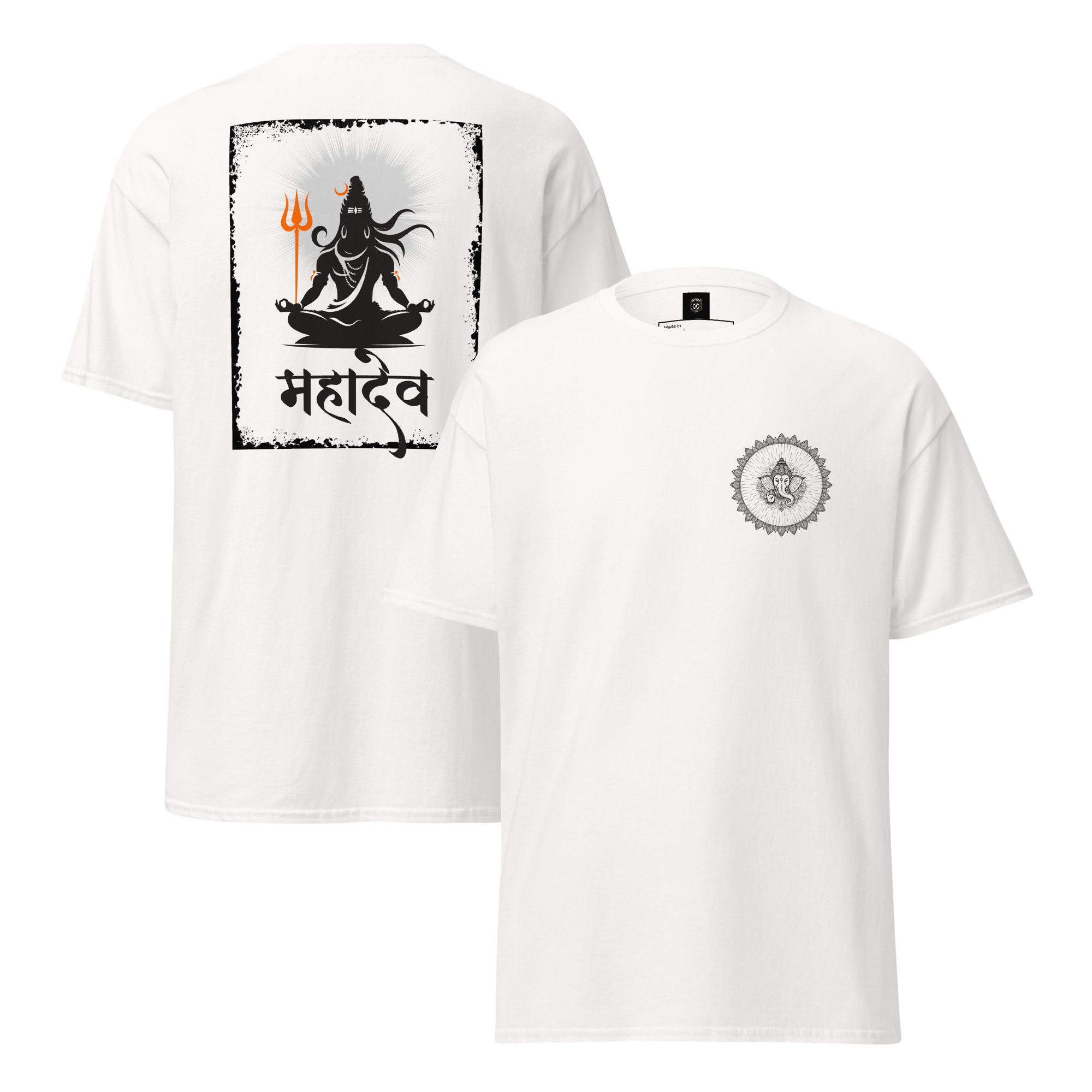 Mahadev Lord Shiva Graphic Tee - Premium Meditating Design - OFFSIDE CLUB