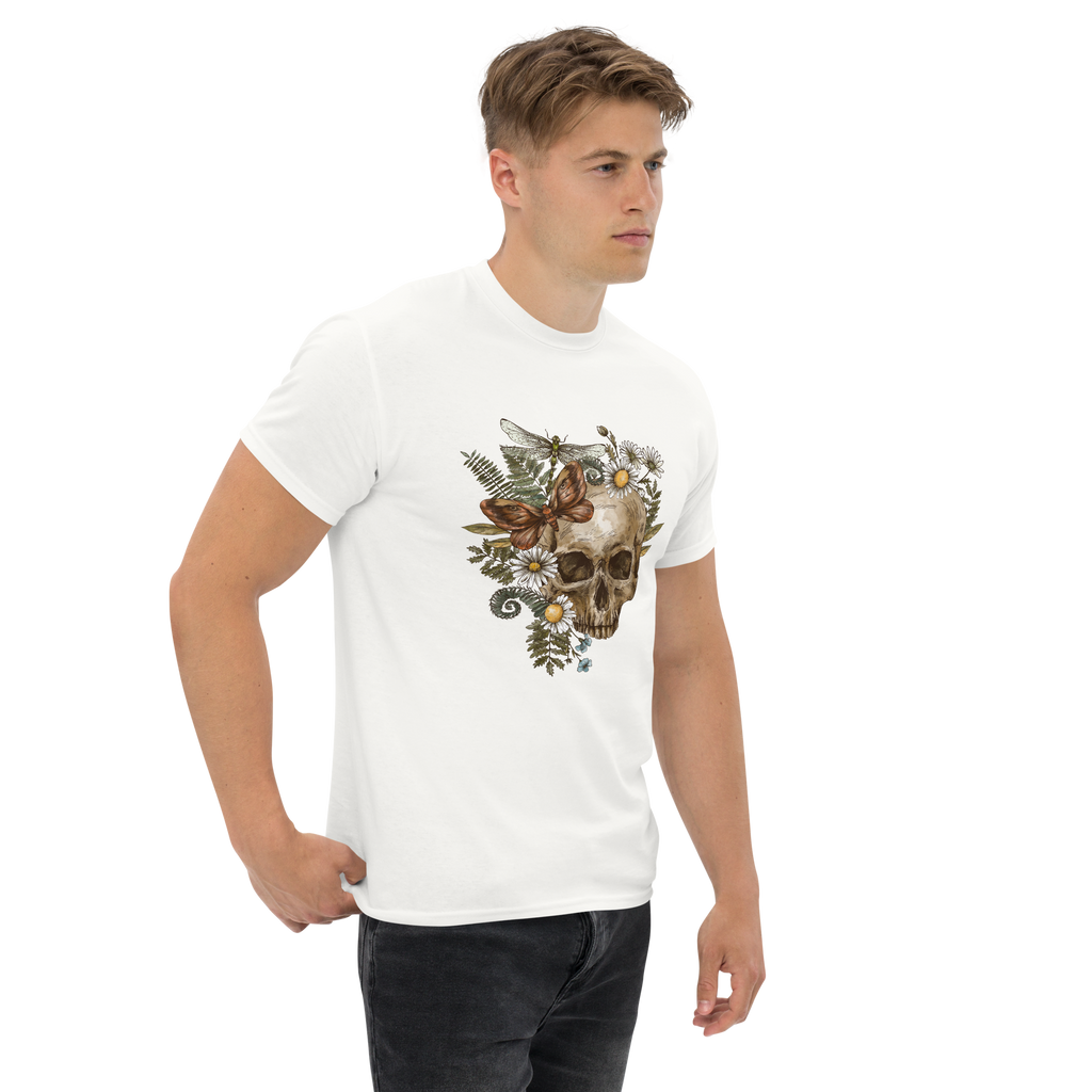 Botanical Skull T-Shirt - Heavyweight Style and Comfort for Trendsetters - OFFSIDE CLUB