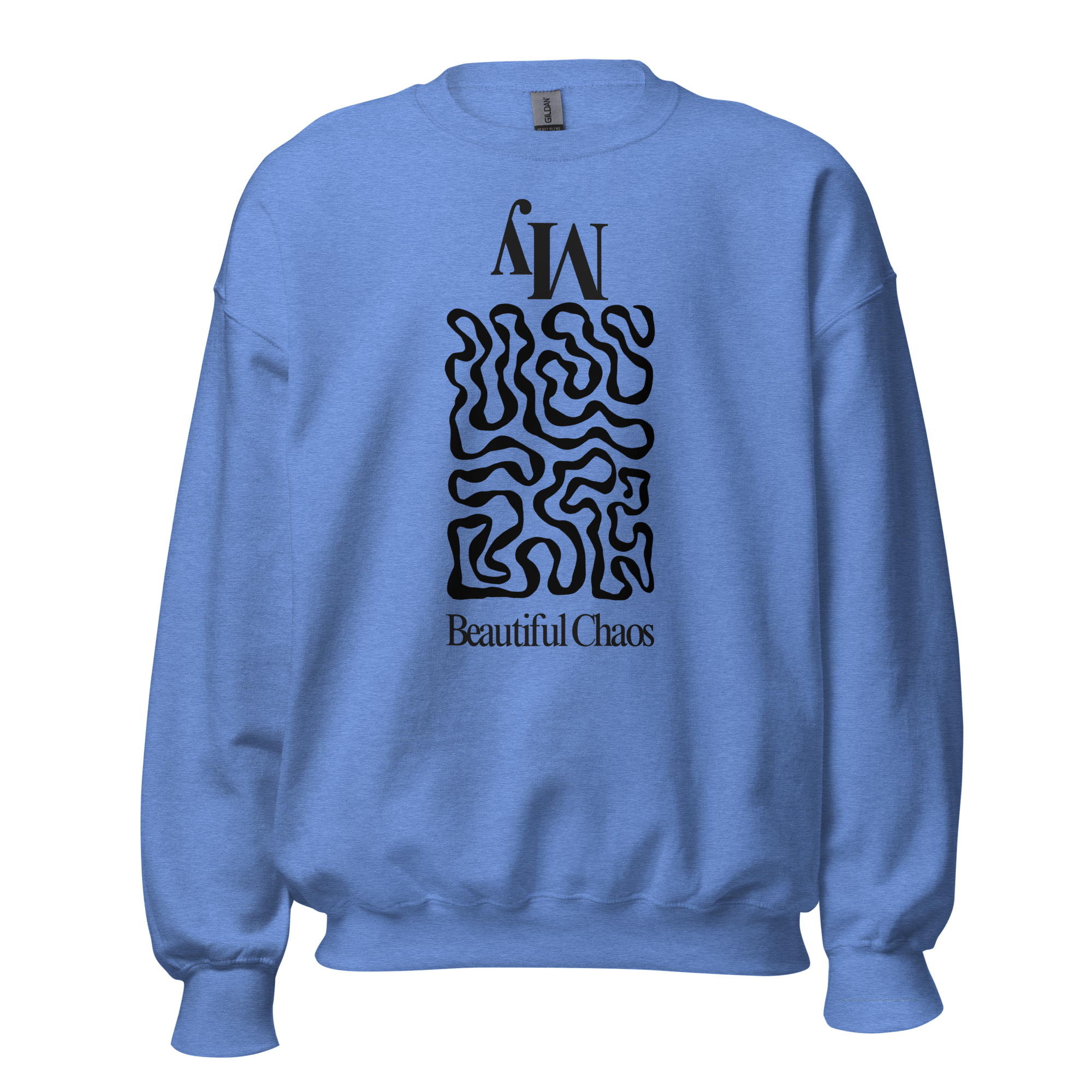 Unisex Minimalist Streetwear Sweatshirt - My Beautiful Chaos Abstract Graphic Crewneck