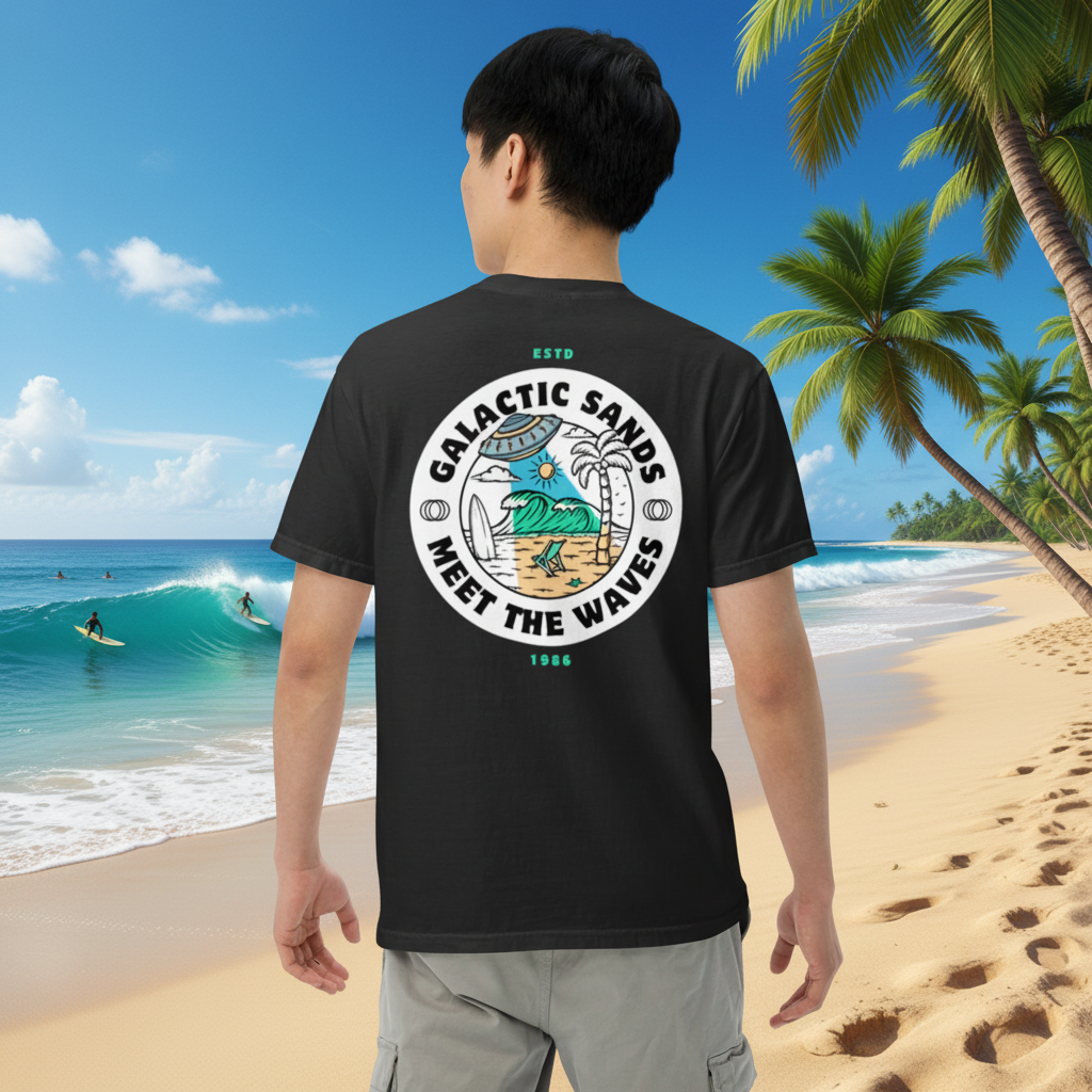 Retro UFO Surf T-Shirt - Unleash Your Style with a Cosmic Twist - OFFSIDE CLUB