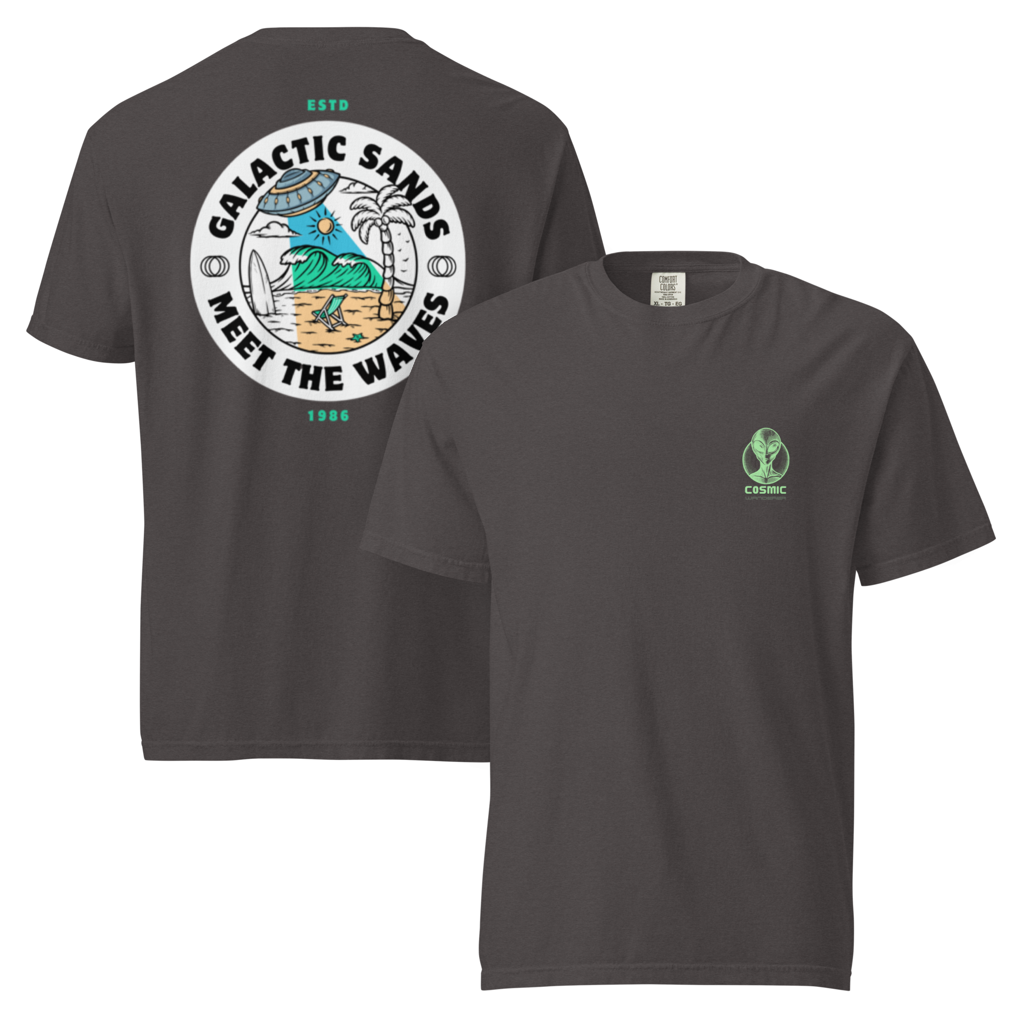 Retro UFO Surf T-Shirt - Unleash Your Style with a Cosmic Twist - OFFSIDE CLUB