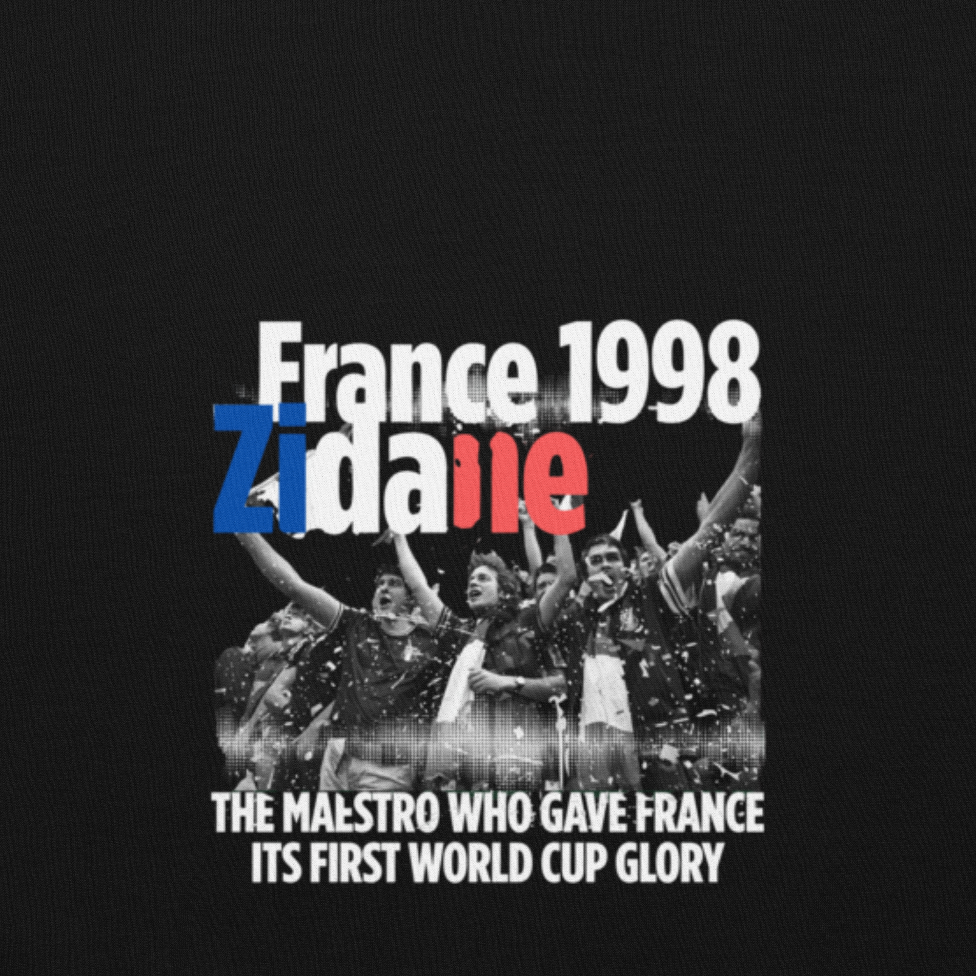 FRANCE 1998 Zidane Tribute Hoodie - Celebrate Football History - OFFSIDE CLUB