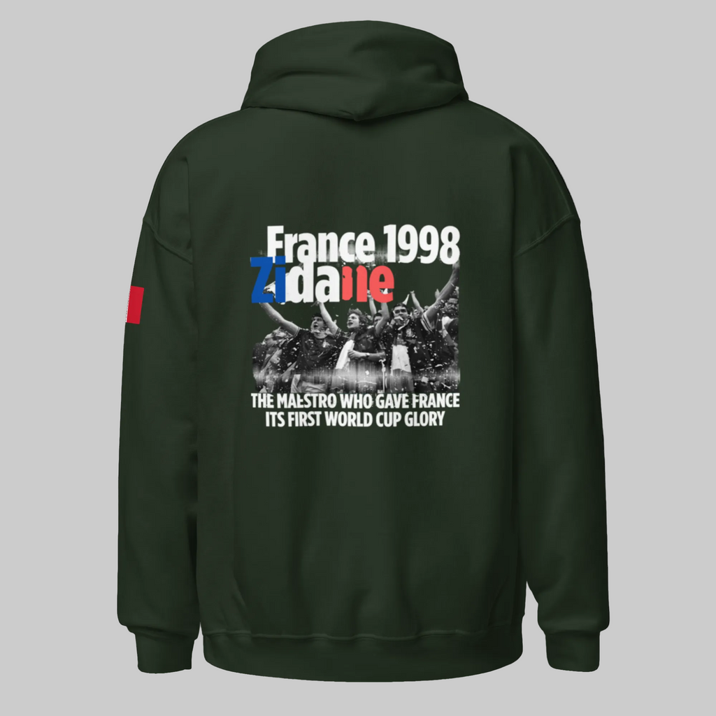 FRANCE 1998 Zidane Tribute Hoodie - Celebrate Football History - OFFSIDE CLUB