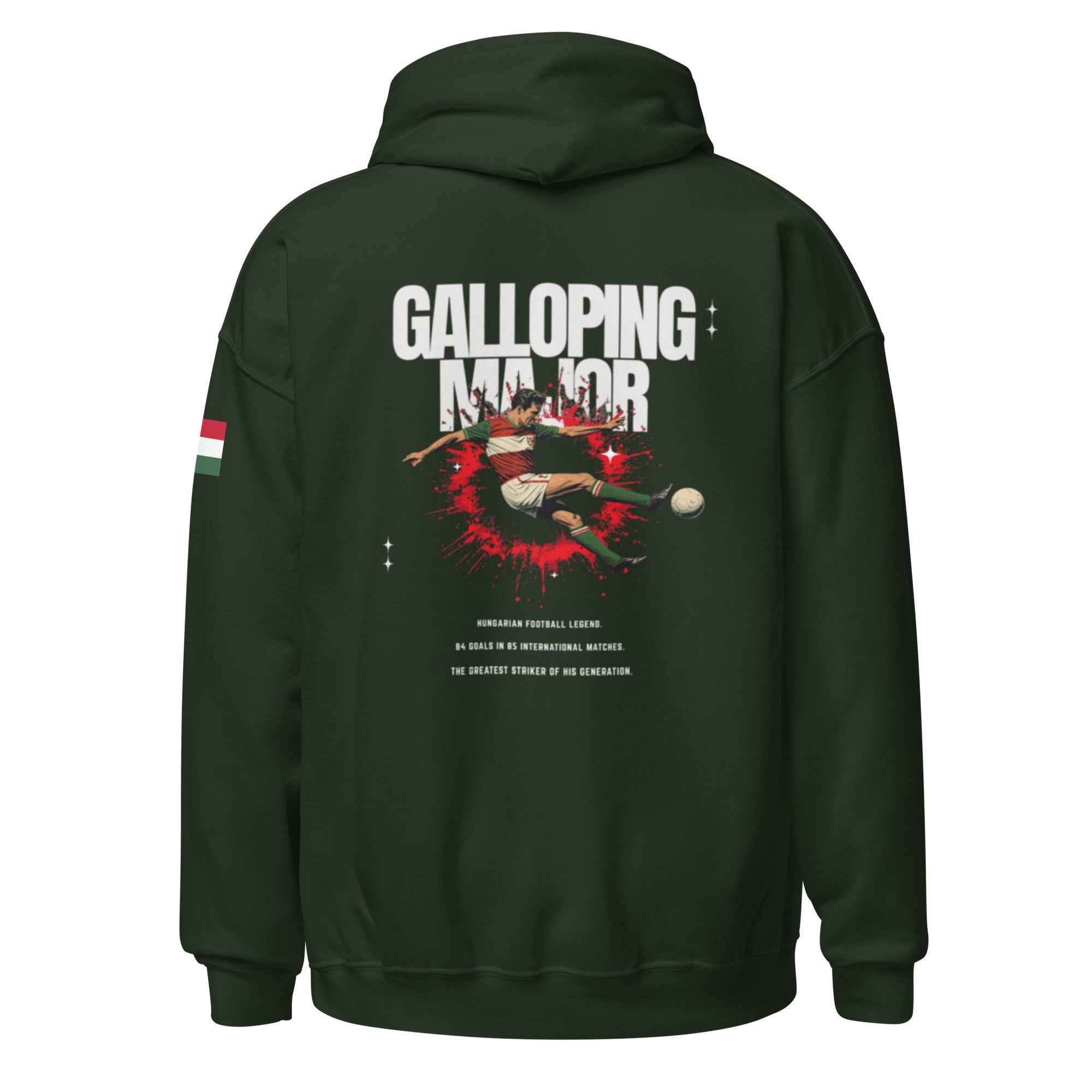 PUSKÁS TRIBUTE HOODIE – “Galloping Major” Edition