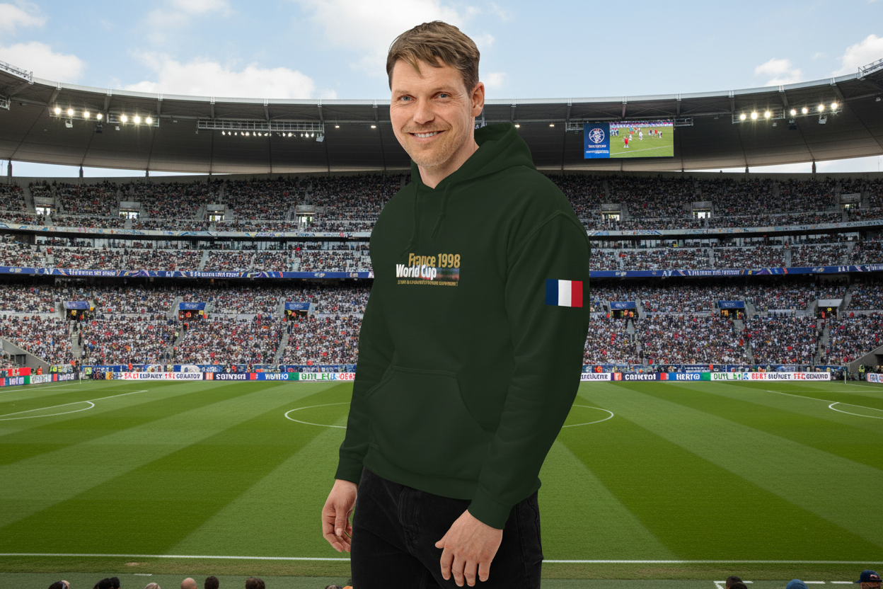 FRANCE 1998 Zidane Tribute Hoodie - Celebrate Football History - OFFSIDE CLUB