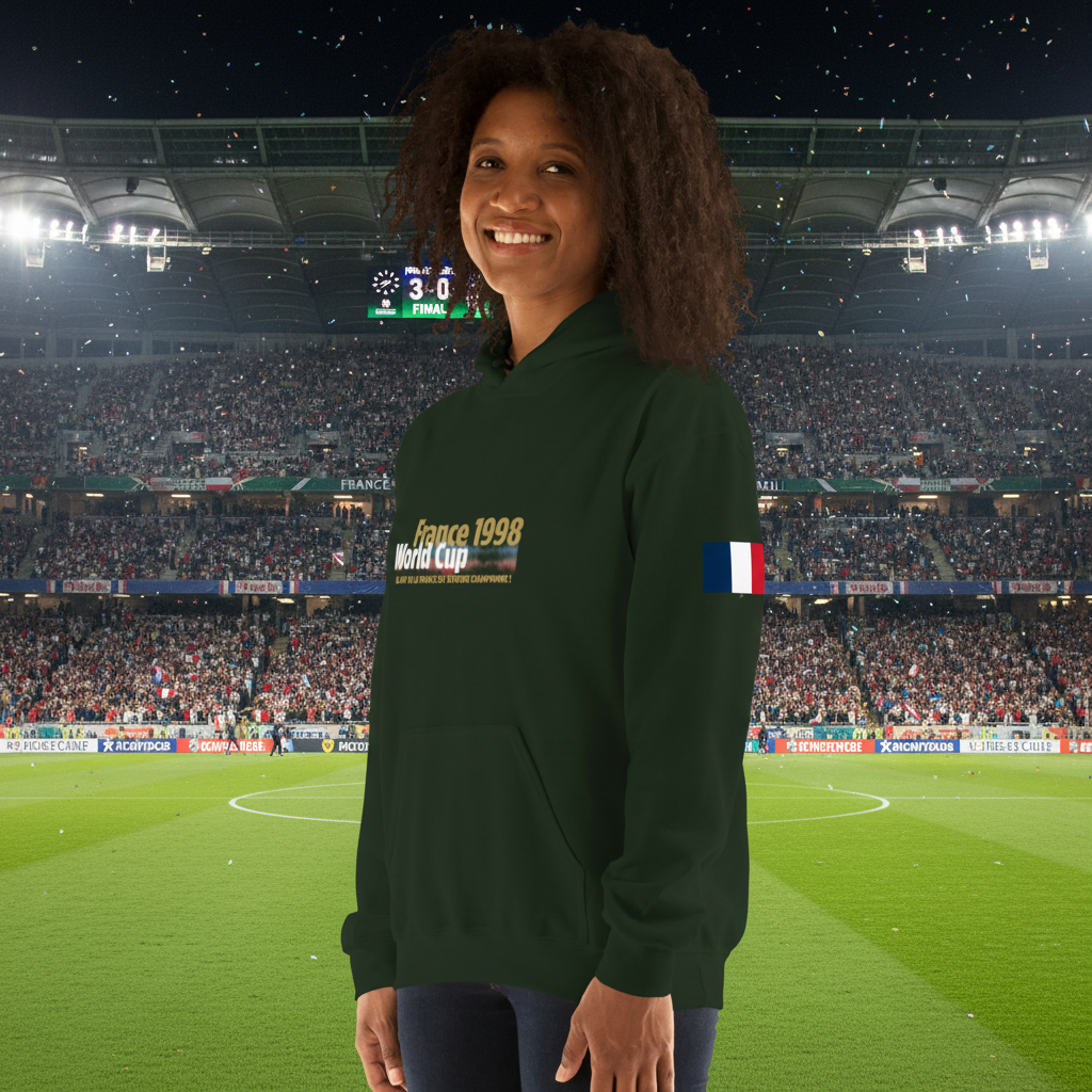 FRANCE 1998 Zidane Tribute Hoodie - Celebrate Football History - OFFSIDE CLUB
