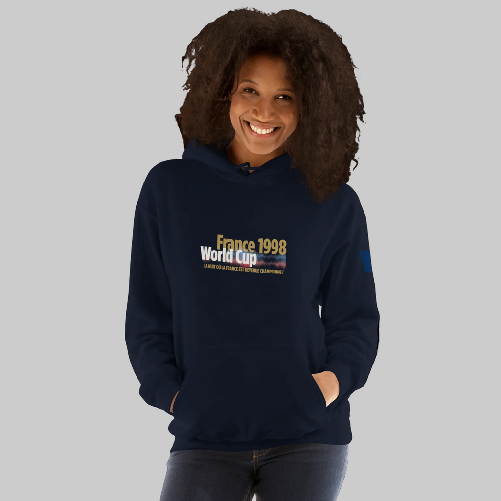 FRANCE 1998 Zidane Tribute Hoodie - Celebrate Football History - OFFSIDE CLUB