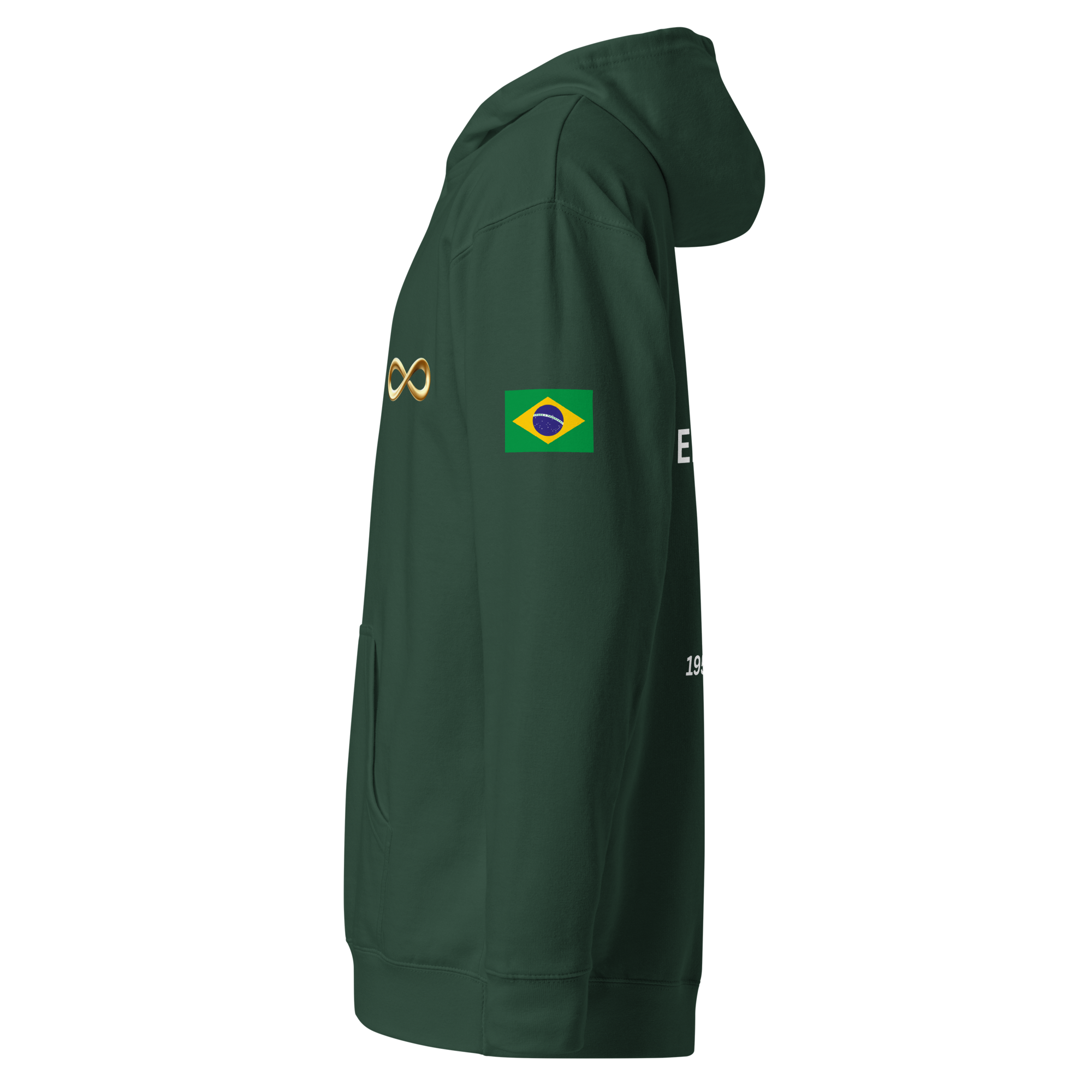 Pelé Brazil Retro Hoodie - Vintage Football World Cup Commemorative Heavyweight Graphic Soccer Sweatshirt - OFFSIDE CLUB