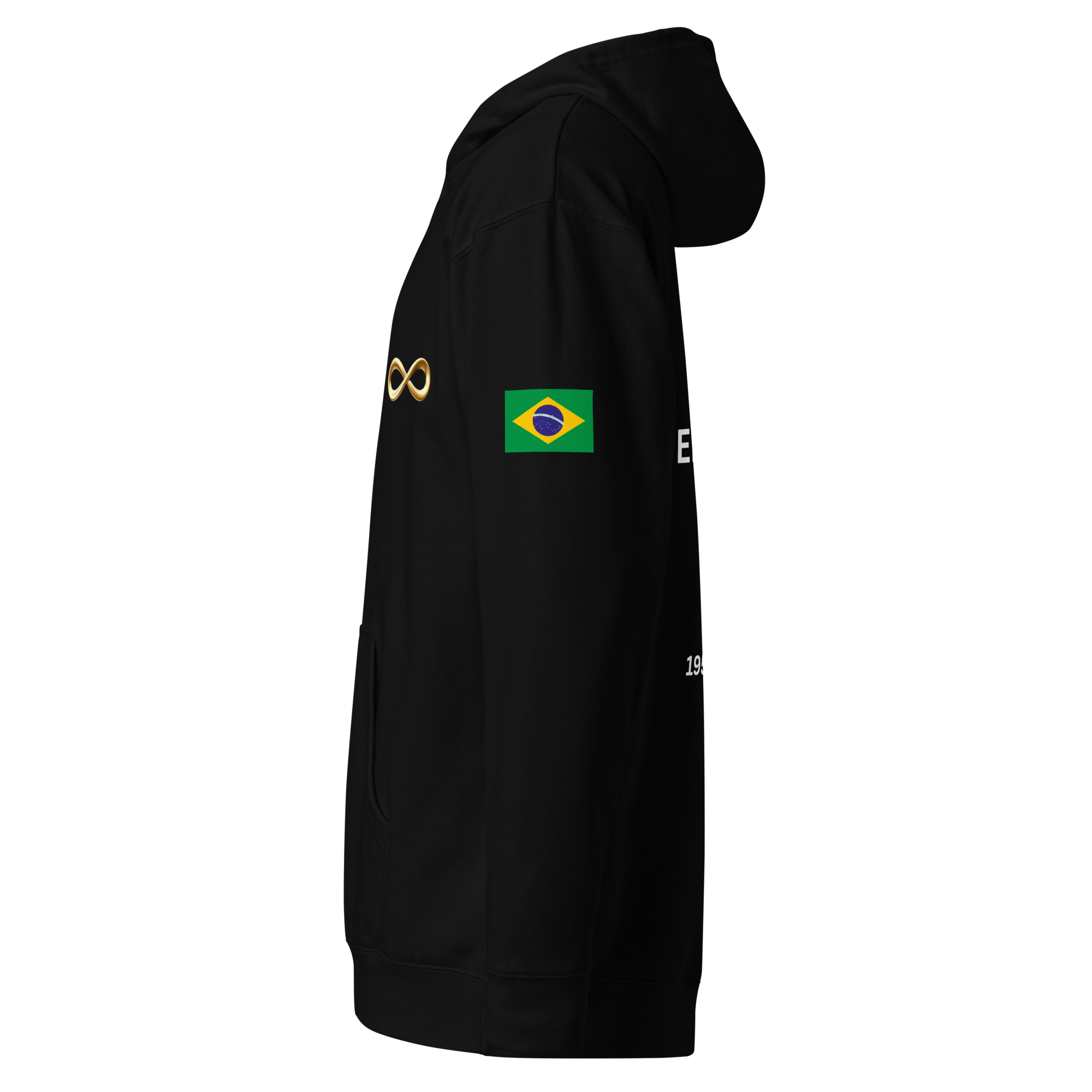 Pelé Brazil Retro Hoodie - Vintage Football World Cup Commemorative Heavyweight Graphic Soccer Sweatshirt - OFFSIDE CLUB