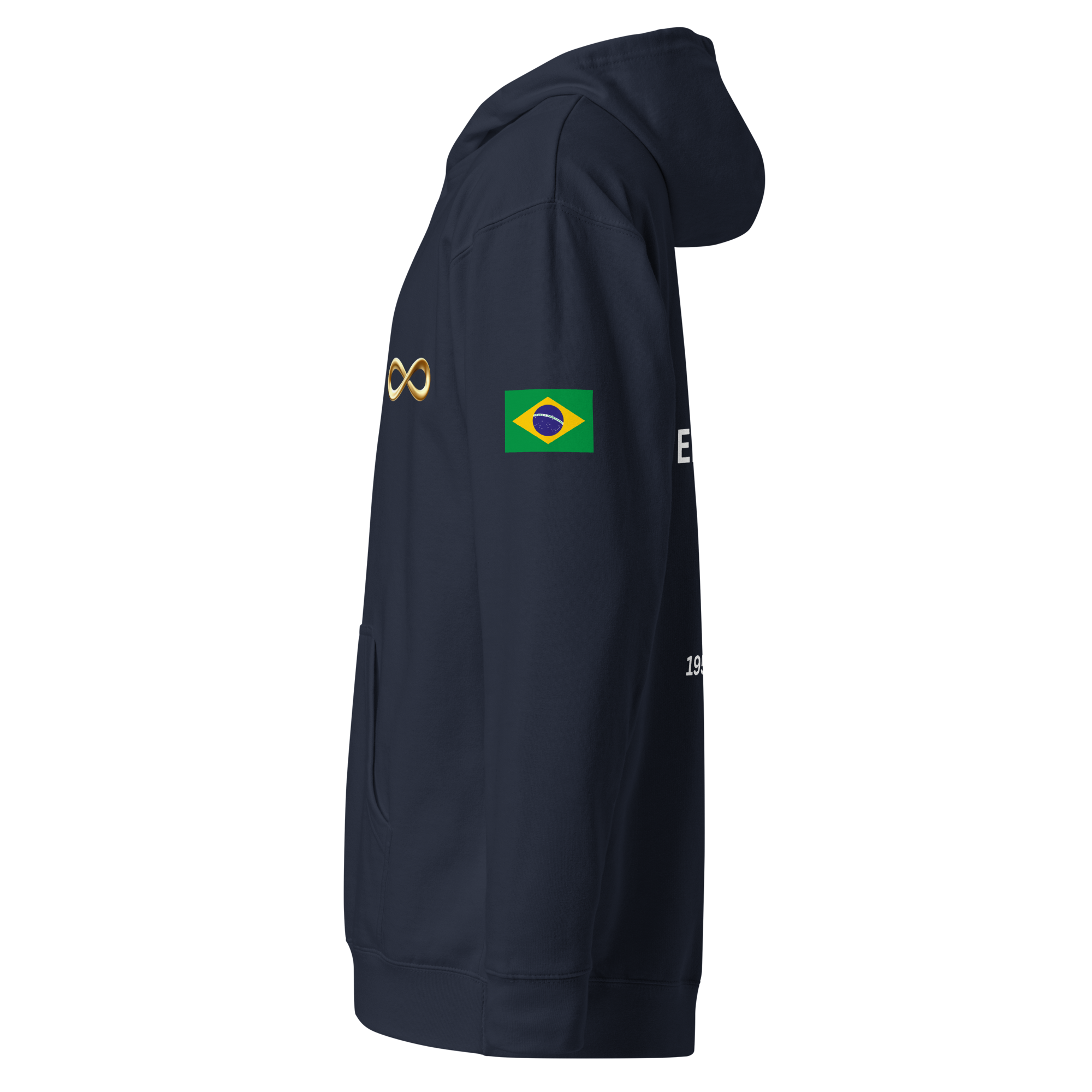 Pelé Brazil Retro Hoodie - Vintage Football World Cup Commemorative Heavyweight Graphic Soccer Sweatshirt - OFFSIDE CLUB